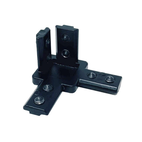 3-Way Corner Angle Bracket Black for 3030 Aluminum Extrusion
