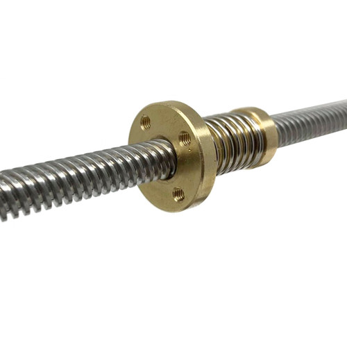 8mm T8x8 Lead Screw Trapezoidal ACME w/ Small Brass Anti-Backlash Nut kit - Custom Length (up to 2000mm) 8mm T8x8 Lead Screw Trapezoidal ACME w/ Small Brass Anti-Backlash Nut kit - Custom Length (up to 2000mm)