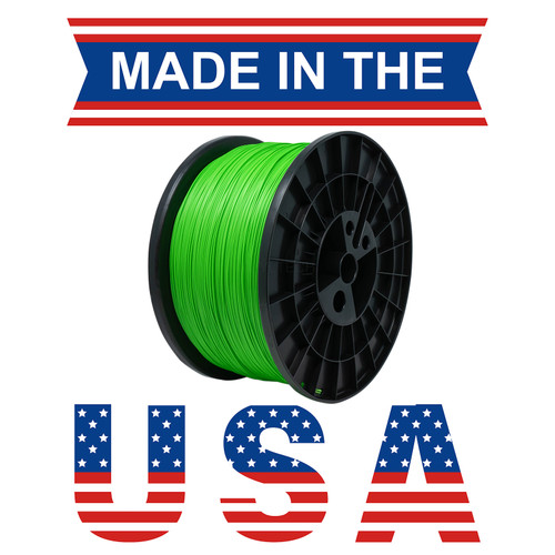 Green 5KG Texas Size Spool PLA 3D Printer Filament 1.75 mm 11 lbs