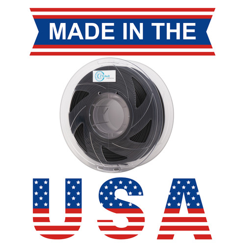 PETG-CF Carbon Fiber Reinforced PETG  3D Printer Filament Made in USA 1.75mm 1 kg 2.2 lbs  PETG-CF Carbon Fiber Reinforced PETG  3D Printer Filament Made in USA 1.75mm 1 kg 2.2 lbs
