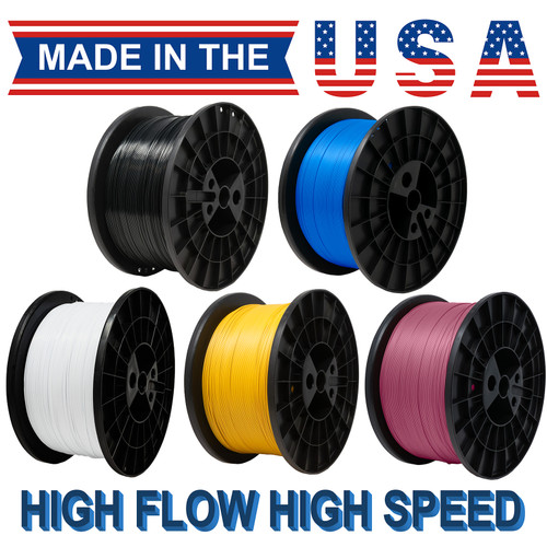 High Speed High Flow PLA 1.75 mm 5 kg 11 lbs Made In USA