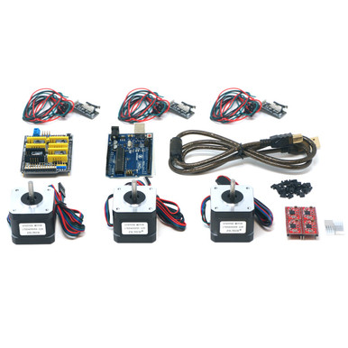 Kit CNC Stampante 3D Per Arduino, Con Shield GRBL, Driver DRVV8825, Motori Nema 17 E Finecorsa - Kuman