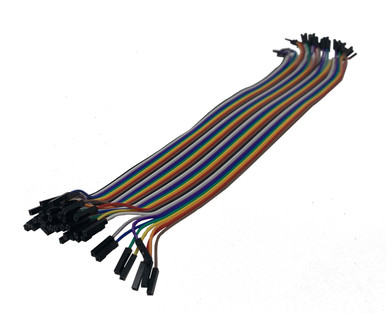 2 Pin Ribbon Cable Female to Female Jumper Wires 18Cms, 2 Way
