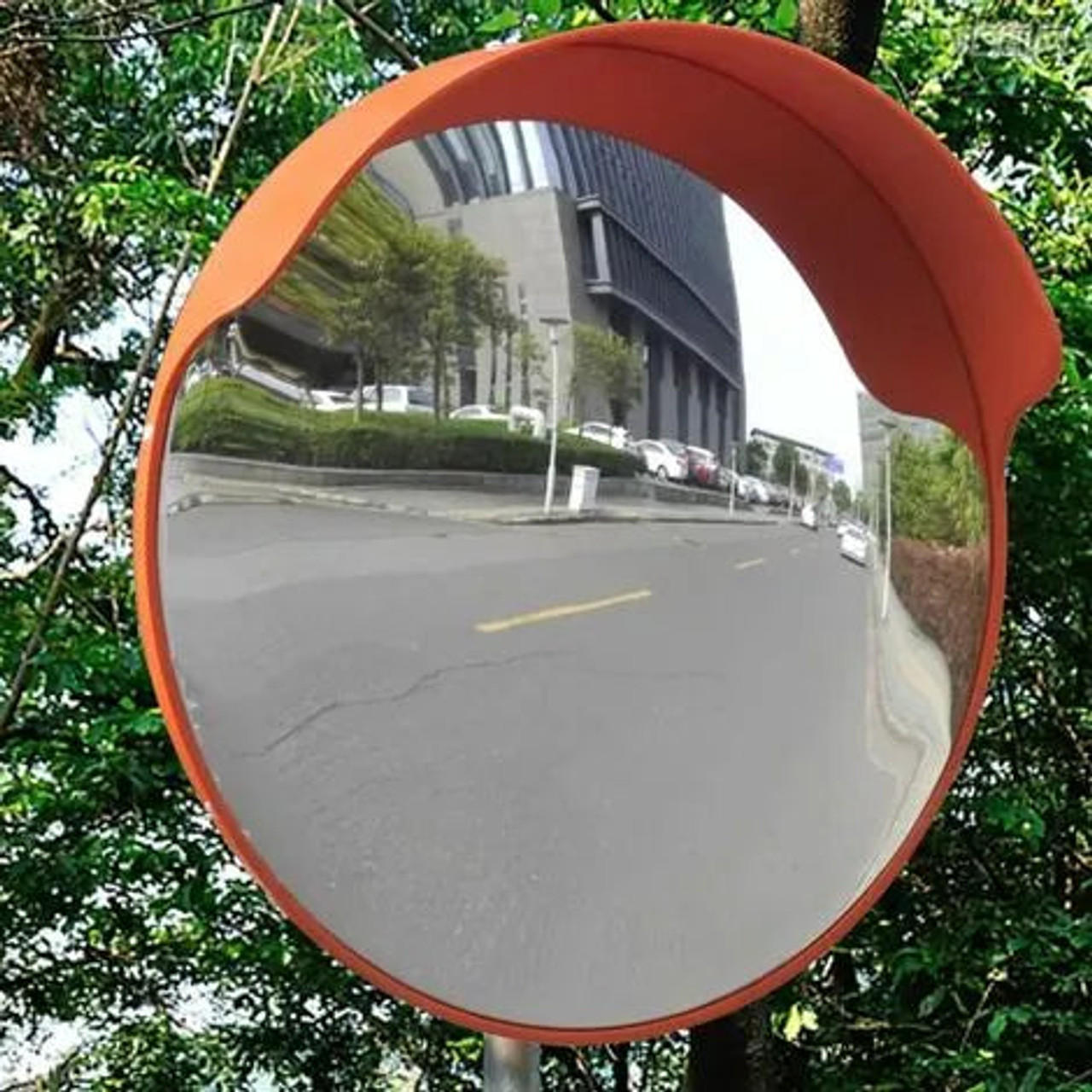 Plastic Outdoor Traffic Convex Mirror – Orange
