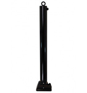 76mm Black Fold Down Parking Post With Integral Lock & Chain Eyelet 76mm Black Fold Down Parking Post With Integral Lock & Chain Eyelet