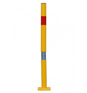 Bendy Bolt Down Tall Static Yellow & Red Parking Post Bendy Bolt Down Tall Static Yellow & Red Parking Post