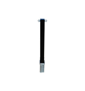 Heavy Duty Black Removable Security Post With Top Mounted Chain Eyelets Heavy Duty Black Removable Security Post With Top Mounted Chain Eyelets
