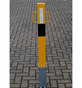 Heavy Duty Yellow Removable Security Post With Lift Out Handles