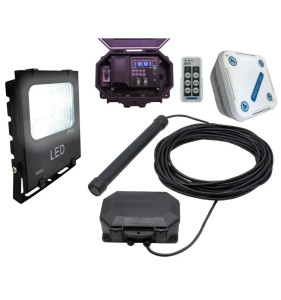 Flood Light Long Range Wireless Driveway Metal Detecting Alarm with Outdoor & Indoor Receiver Flood Light Long Range Wireless Driveway Metal Detecting Alarm with Outdoor & Indoor Receiver