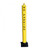 900mm High Yellow Fold Down Parking Post – No Parking Logo