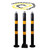 Black & Yellow Parking Post Chain Kit With 1 x Folding & 2 x Static Posts Black & Yellow Parking Post Chain Kit With 1 x Folding & 2 x Static Posts