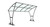 Newton Cycle Shelter With PETG Roof – Galvanised Steel Frame Open Sided