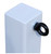 White Removable Parking & Security Post With 1 x R/H Black Chain Eyelet