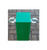 Heavy Duty Green Removable Security Bollard With Twin Chain Eyelets Heavy Duty Green Removable Security Bollard With Twin Chain Eyelets