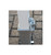 White & Red Removable Security Bollard With Twin Chain Eyelets White & Red Removable Security Bollard With Twin Chain Eyelets