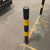 1000mm Above Ground High Vis Black and Yellow Bollard – 60mm To 219mm Diameter