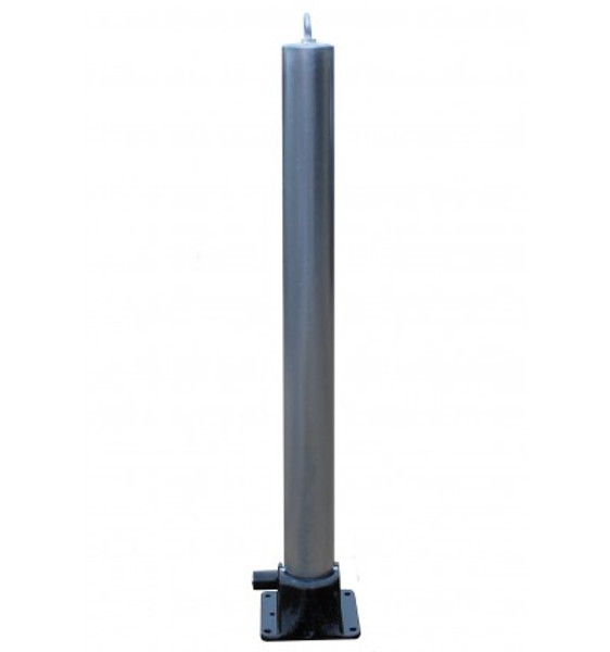 Galvanised Fold Down Parking Post With Integral Lock & Eyelet