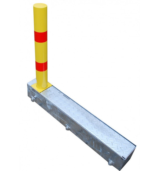 Fold Away (coffin) Parking Post – Yellow & Red
