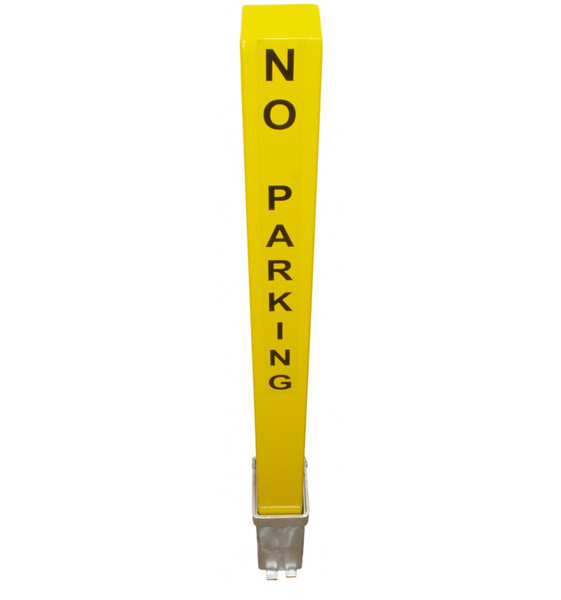 Heavy Duty Yellow Removable Security Post & No Parking Logo