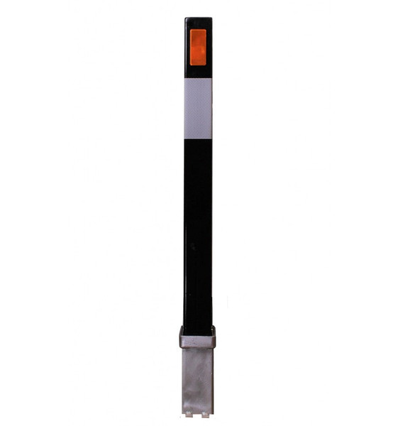 Black Removable Security Post With Reflective Stickers