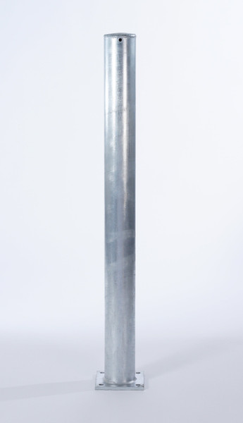 Galvanised Steel Plain Bollard 1000mm Above Ground