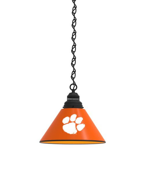 Clemson Billiard Light w/ Tigers Logo - Pendant (Black) Image 1