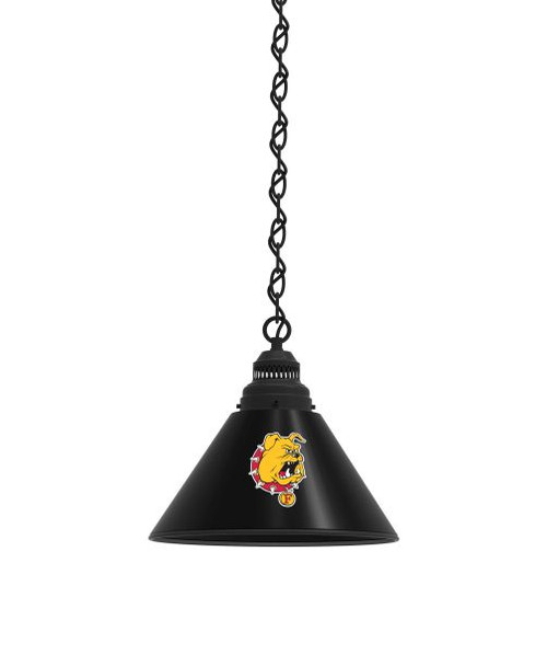 Ferris State Billiard Light w/ Bulldogs Logo - Pendant (Black) Image 1