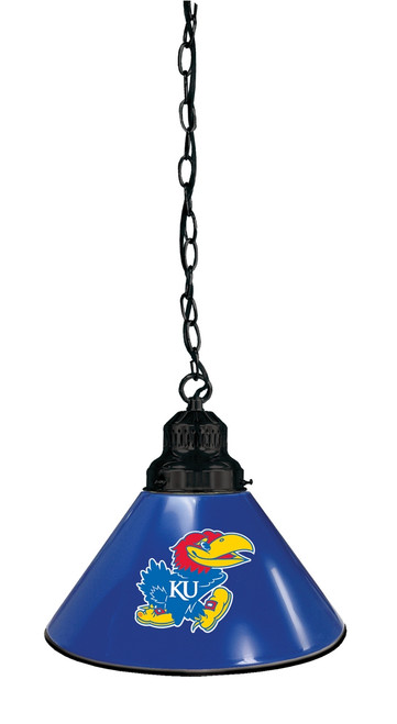 Kansas Billiard Light w/ Jayhawks Logo - Pendant (Black) Image 1