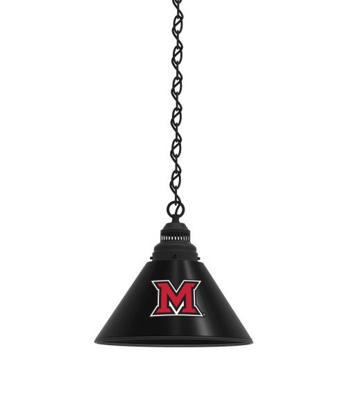 Miami Billiard Light w/ Redhawks Logo - Pendant (Black) Image 1