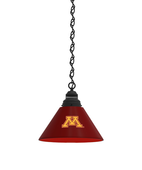 Minnesota Billiard Light w/ Golden Gophers Logo - Pendant (Black) Minnesota Billiard Light w/ Golden Gophers Logo - Pendant (Black)