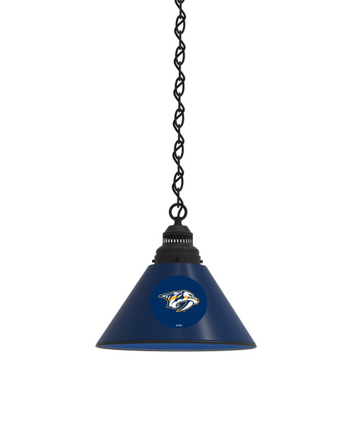 Nashville Billiard Light w/ Predators Logo - Pendant (Black) Image 1