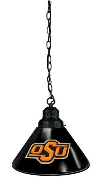Oklahoma State Billiard Light w/ Cowboys Logo - Pendant (Black) Image 1