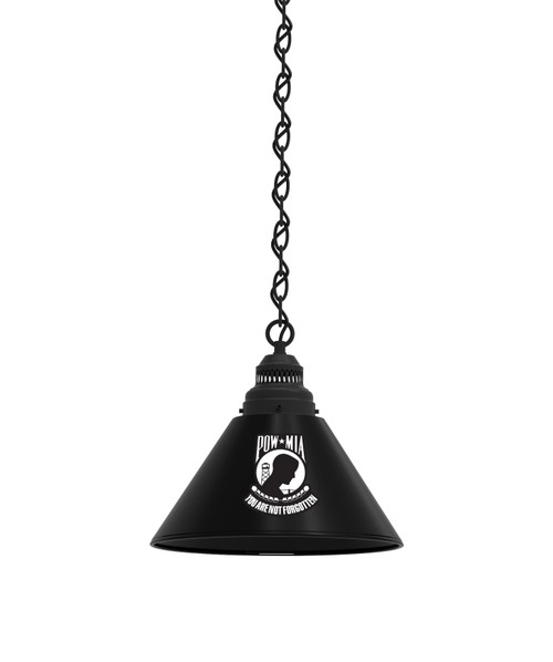 POW-MIA Billiard Light w/ Military Logo - Pendant (Black)