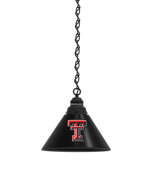 Texas Tech Billiard Light w/ Red Raiders Logo - Pendant (Black)
