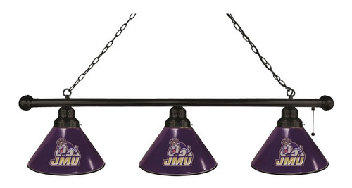 James Madison Billiard Light w/ Dukes Logo - 3 Shade (Black) Image 1