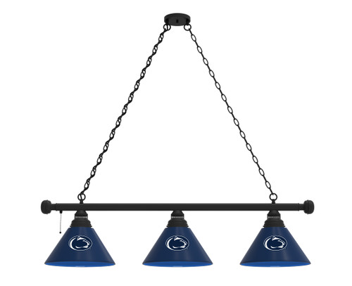 Penn State Billiard Light w/ Nittany Lions Logo - 3 Shade (Black) Penn State Billiard Light w/ Nittany Lions Logo - 3 Shade (Black)