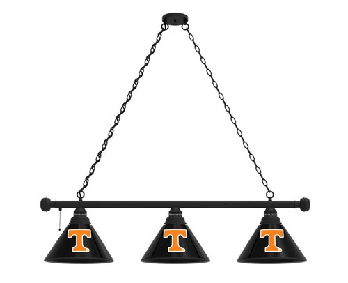 Tennessee Billiard Light w/ Volunteers Logo - 3 Shade (Black) Image 1