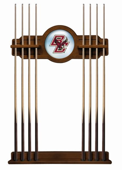 Boston College Cue Rack w/ Officially Licensed Team Logo (Chardonnay) Image 1