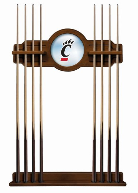 University of Cincinnati Cue Rack w/ Officially Licensed Team Logo (Chardonnay) Image 1