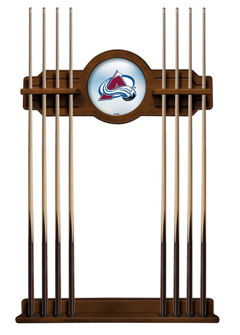 Colorado Avalanche Cue Rack w/ Officially Licensed Team Logo (Chardonnay) Image 1