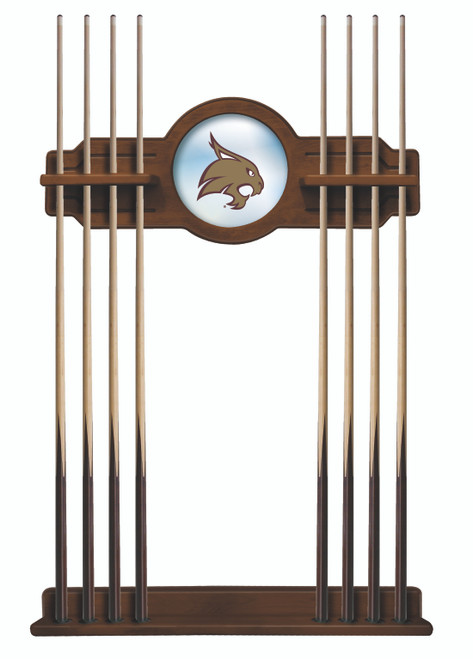Texas State University Cue Rack w/ Officially Licensed Team Logo (Chardonnay) Texas State University Cue Rack w/ Officially Licensed Team Logo (Chardonnay)