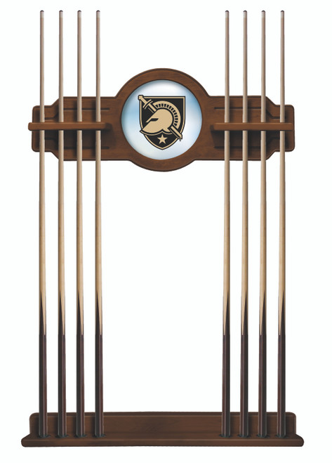 US Military Academy Cue Rack w/ Officially Licensed Team Logo (Chardonnay)