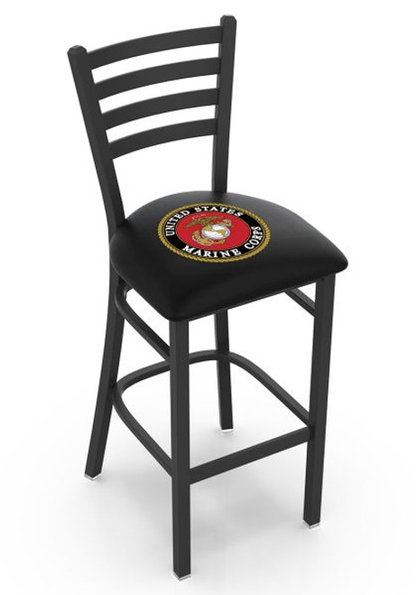 U.S. Marines Bar Stool - L004 Stationary Seat Image 1