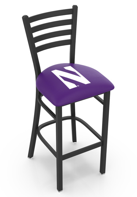 Northwestern Wildcats Bar Stool - L004 Stationary Seat