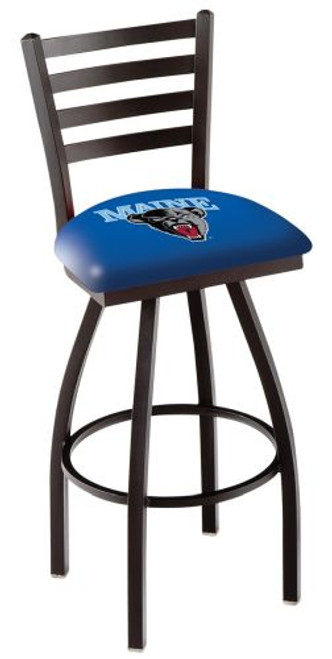 Maine Black Bears Bar Stool - L014 Swivel Seat Image 1