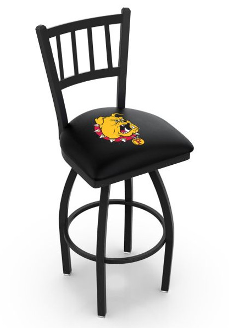 Ferris State Bulldogs Bar Stool - L018 Swivel Seat Image 1