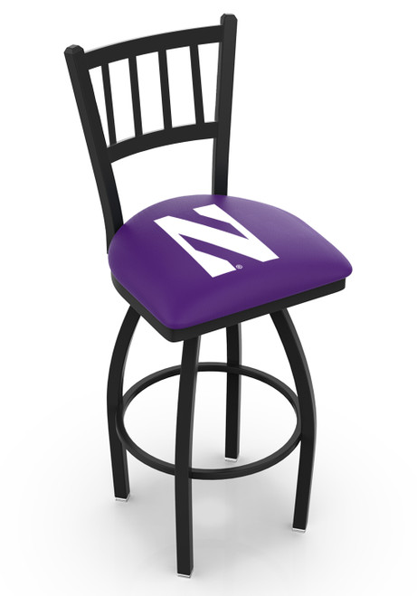 Northwestern Wildcats Bar Stool - L018 Swivel Seat