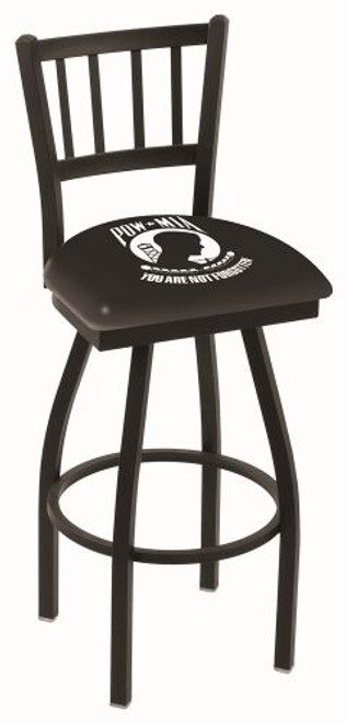 POW-MIA Military Bar Stool - L018 Swivel Seat Image 1