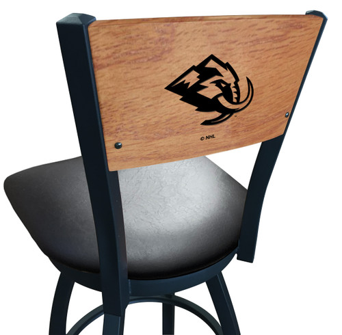 Utah Mammoth Bar Stool - L038 Vinyl Seat Engraved Back Utah Mammoth Bar Stool - L038 Vinyl Seat Engraved Back
