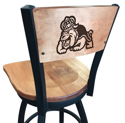 James Madison Dukes Bar Stool - L038 Engraved Logo Image 1